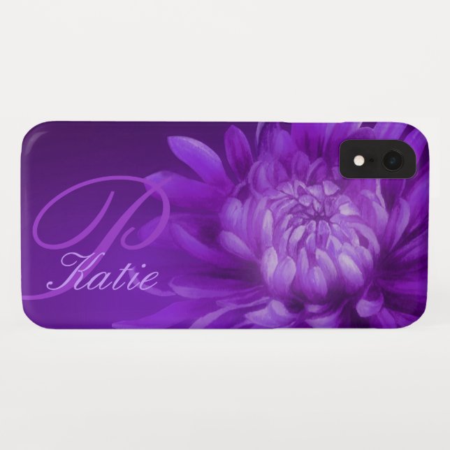 Funda De Case-Mate Para iPhone Caja conocida de encargo púrpura del iphone del (Reverso (horizontal))