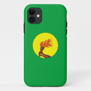 Funda Para iPhone 11 caja de la bandera de país de Zaire Congo