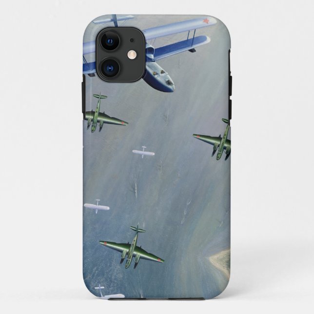 Funda De Case-Mate Para iPhone Caja de los aviones de combate iPhone4 (Reverso)