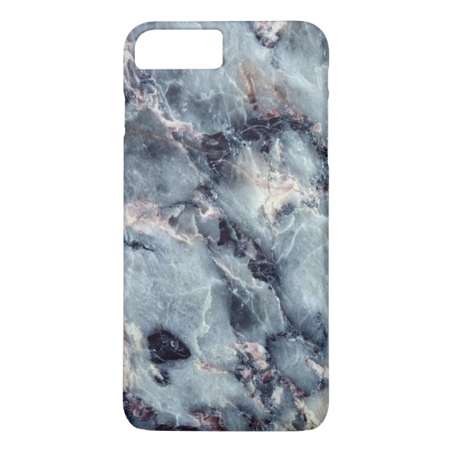 Funda De Case-Mate Para iPhone Caja de mármol azul (Reverso)