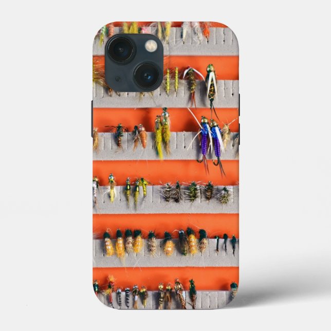 Funda De Case-Mate Para iPhone Caja de Pesca de Vuelo Nymphs iPhone 13 Mini Funda (Reverso )