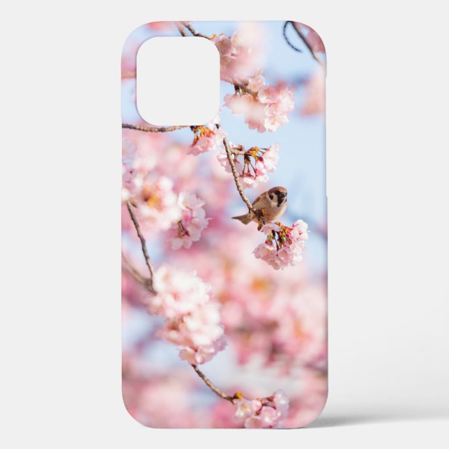 Funda De Case-Mate Para iPhone Caja de regalo de flores de cerezo (Reverso )