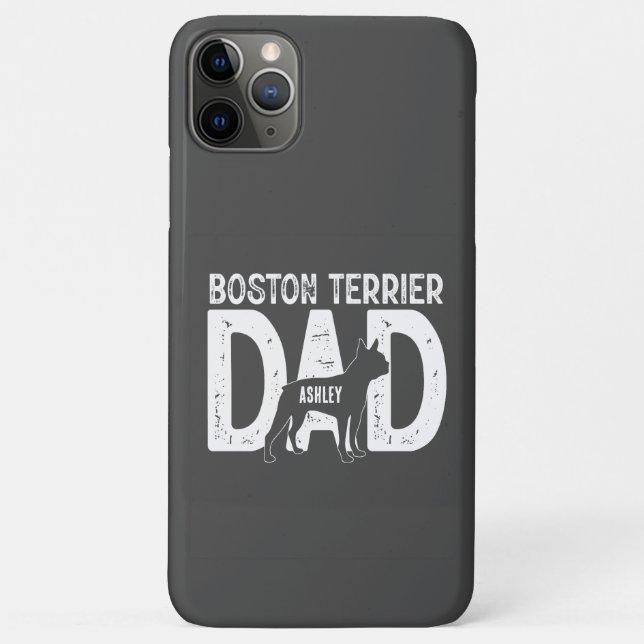 Funda De Case-Mate Para iPhone Caja de regalo para papá de Boston Terrier (Reverso)