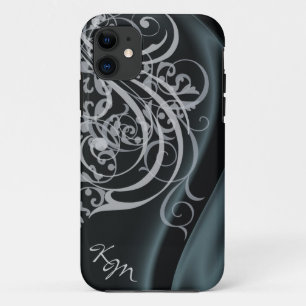 Funda Para iPhone 11 Caja de seda negra rococó de Barely There del