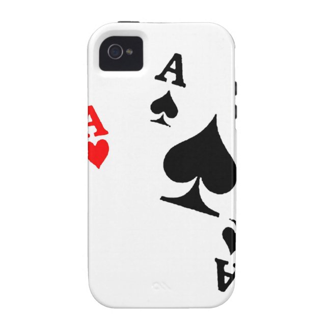 Funda De Case-Mate Para iPhone Caja del as (Atrás)