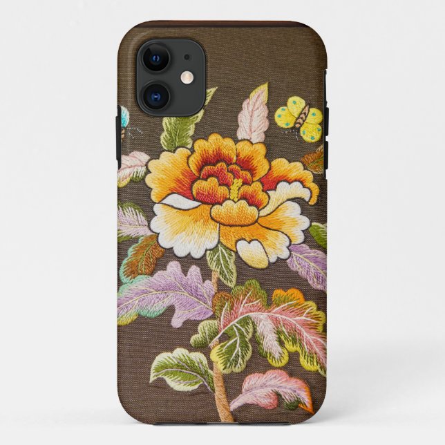 Funda De Case-Mate Para iPhone caja del bordado (Reverso)