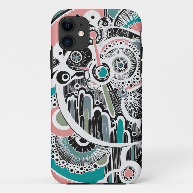 Funda De Case-Mate Para iPhone Caja del Retrorocket (Reverso)