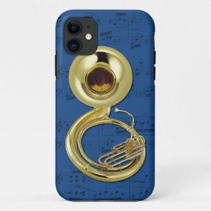 Funda Para iPhone 11 Caja del Sousaphone y del teléfono de la música.