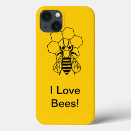 Funda Para iPhone 13 Caja del teléfono - abeja en el panal
