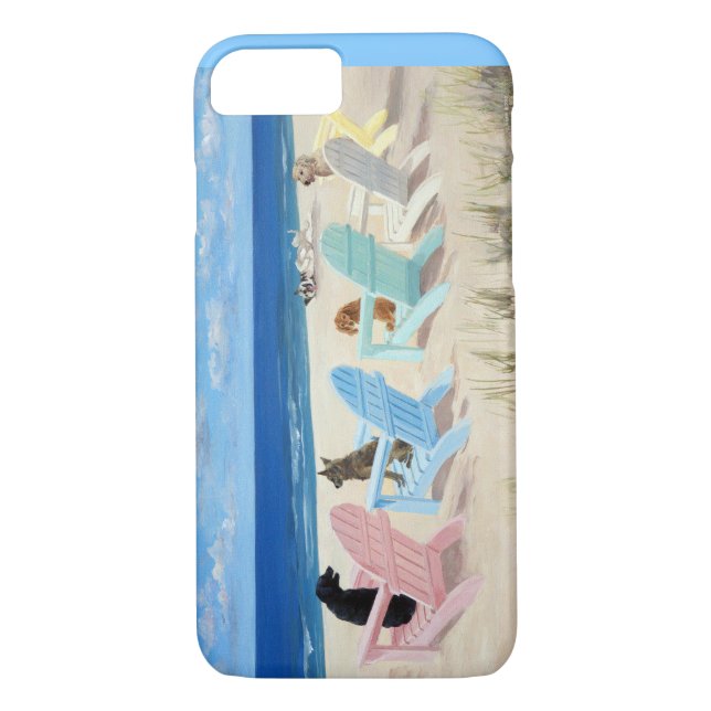 Funda De Case-Mate Para iPhone caja del teléfono con tema del perro (Reverso)