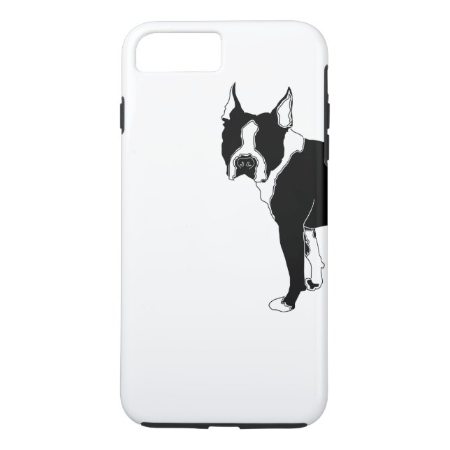 Funda De Case-Mate Para iPhone Caja del teléfono de Boston Terrier (Reverso)