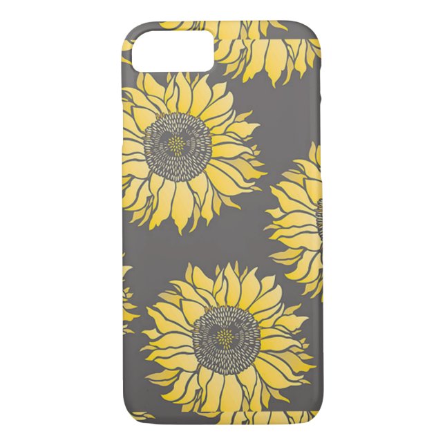 Funda De Case-Mate Para iPhone Caja del teléfono de Iphone 7 del girasol (Reverso)