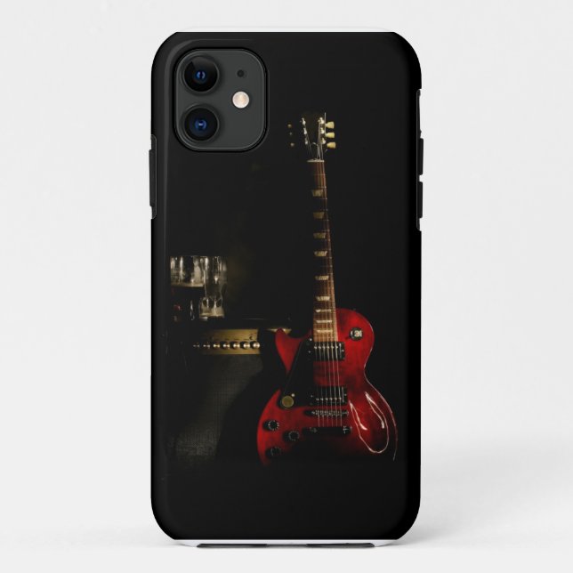 Funda De Case-Mate Para iPhone caja del teléfono de la guitarra eléctrica del (Reverso)