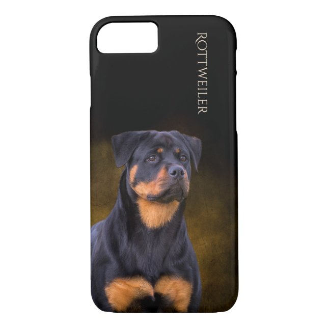 Funda De Case-Mate Para iPhone Caja del teléfono de Rottweiler (Reverso)