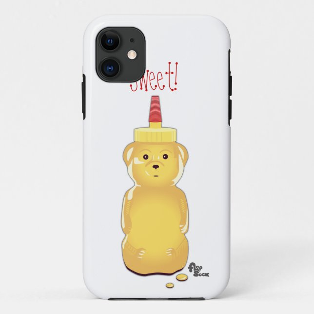 Funda De Case-Mate Para iPhone Caja del teléfono del oso de miel (Reverso)