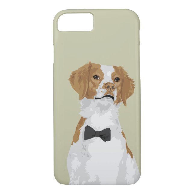 Funda De Case-Mate Para iPhone Caja del teléfono del perro de Bretaña del (Reverso)