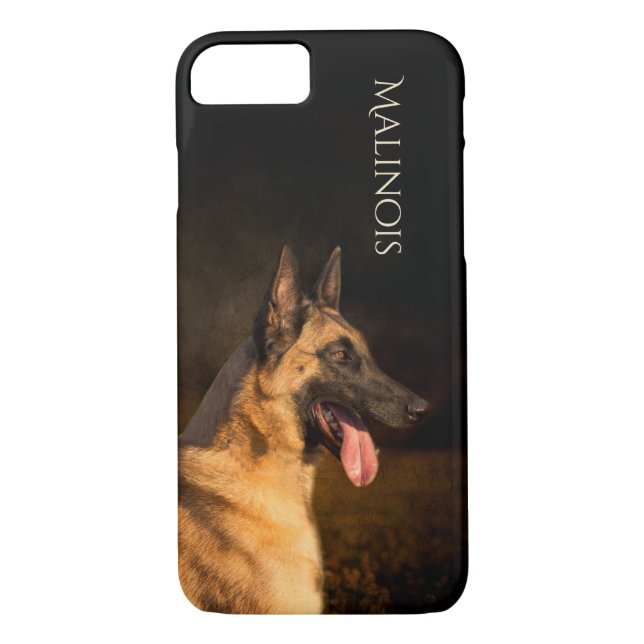 Funda De Case-Mate Para iPhone Caja del teléfono del perro de Malinois (Reverso)