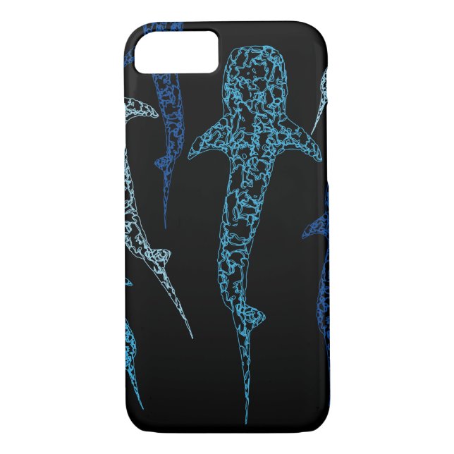 Funda De Case-Mate Para iPhone Caja del teléfono del tiburón de ballena (Reverso)