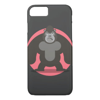 Funda Para iPhone 8/7 Caja enojada del teléfono del gorila
