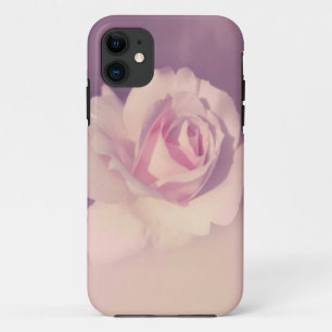 Funda Para iPhone 11 Caja floral linda color de rosa púrpura del iPhon