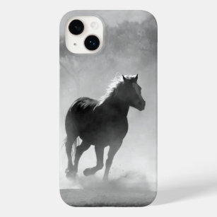 Funda Para iPhone 14 Plus De Case-Mate Caja galopante blanco y negro bonita del caballo