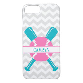 Funda Para iPhone 8/7 Caja gris verde azulada rosada del teléfono