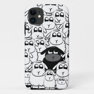 Funda Para iPhone 11 Caja linda del iphone de las ovejas negras