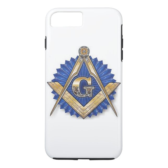 Funda De Case-Mate Para iPhone Caja masónica del teléfono (Reverso)