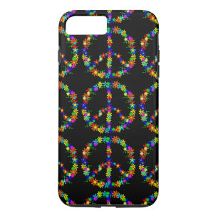 Funda Para iPhone 8 Plus/7 Plus Caja negra con el iPhone 7 del símbolo de paz