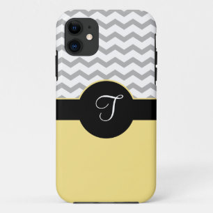 Funda Para iPhone 11 Caja negra gris del amarillo iPhone5 del diseño d