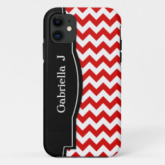 Funda Para iPhone 11 Caja negra roja del iPhone 5 del capítulo de