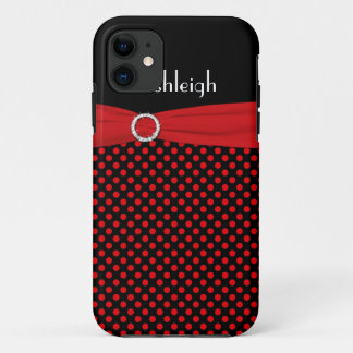 title_seo2 Caja negra, roja personalizada del iPhone 5 del