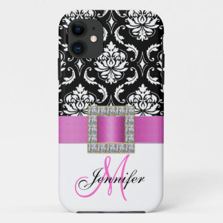 title_seo2 Caja negra rosada personalizada del iPhone 5 del
