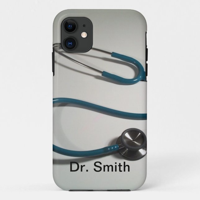 Funda De Case-Mate Para iPhone Caja personalizada del iPhone del médico (Reverso)