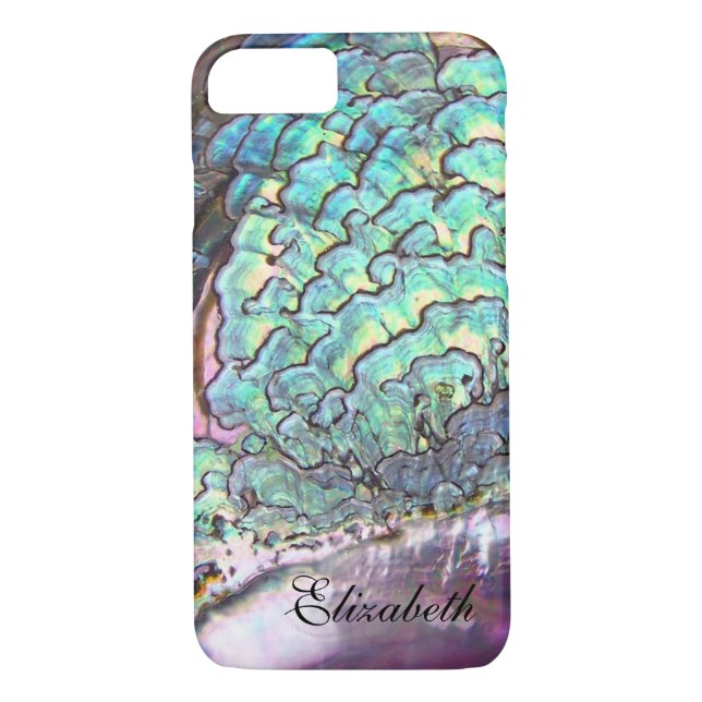 Funda De Case-Mate Para iPhone Caja personalizada joya iridiscente nacarada (Reverso)
