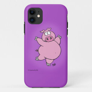 Funda Para iPhone 11 Caja Prancing del teléfono del cerdo