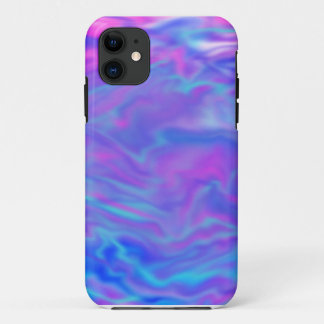 Funda Para iPhone 11 Caja púrpura, rosada, y azul del teléfono del