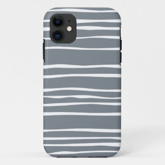 Funda Para iPhone 11 Caja rayada enrrollada gris del iPhone 5/5S