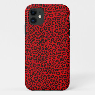 title_seo2 Caja roja de Iphone 5S del estampado leopardo