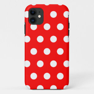 Funda Para iPhone 11 Caja roja del iPhone 5 del lunar