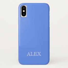 Funda Para iPhone X Caja sólida AZUL del iPhone X del fondo del