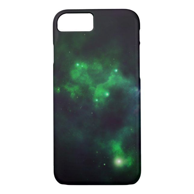 Funda De Case-Mate Para iPhone Caja verde del teléfono de la nebulosa (Reverso)