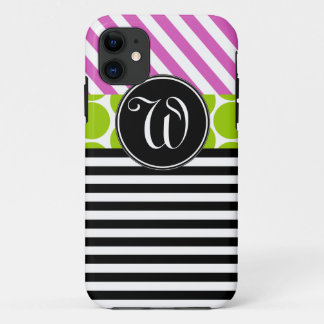 Funda Para iPhone 11 CAJA VERDE ROSADA FEMENINA del iPHONE 5 de las