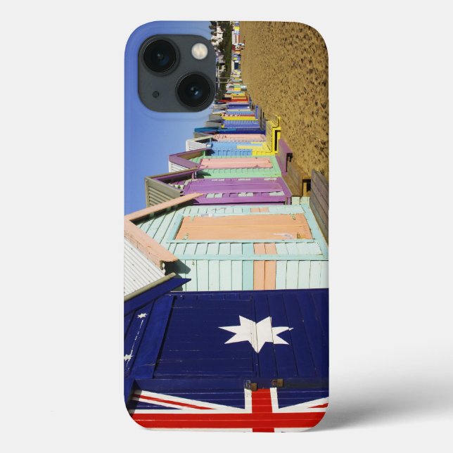 Funda De Case-Mate Para iPhone Cajas de baño, Middle Brighton Beach, Port (Reverso)