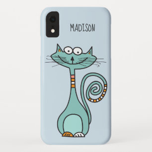 Funda Para iPhone XR Cajas de teléfono a color y nombre personalizado d