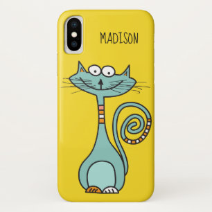Funda Para iPhone X Cajas de teléfono a color y nombre personalizado d