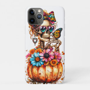 Funda Para iPhone 11 Pro Calabaza acuarela de caída floral