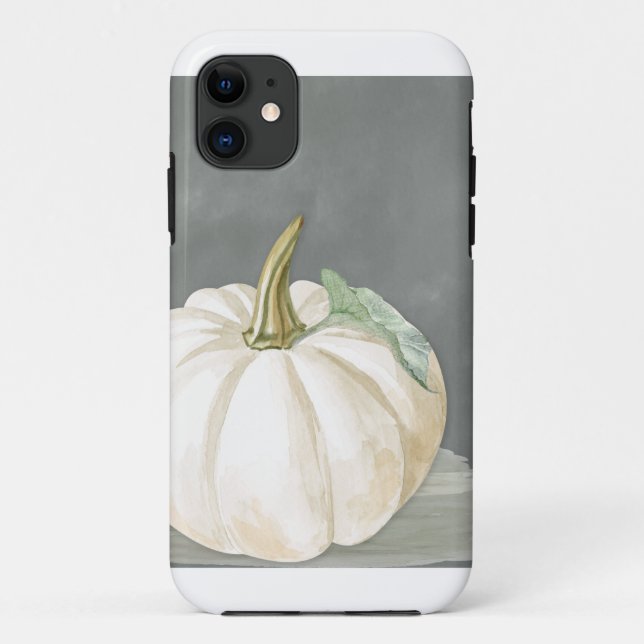 Funda De Case-Mate Para iPhone Calabaza blanca casera (Reverso)