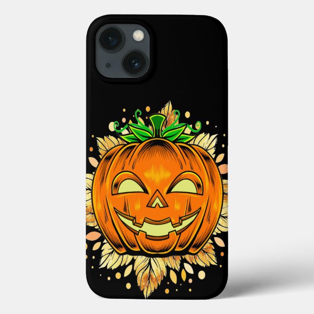 Funda De Case-Mate Para iPhone Calabaza de Halloween (Reverso)