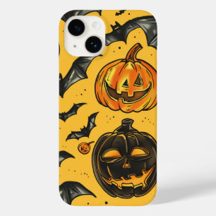 Funda Para iPhone 14 De Case-Mate Calabaza de Halloween y caída de vintage del patró